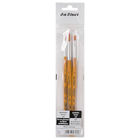 da Vinci UNIVERSAL Synthetics 3 Piece Brush Set